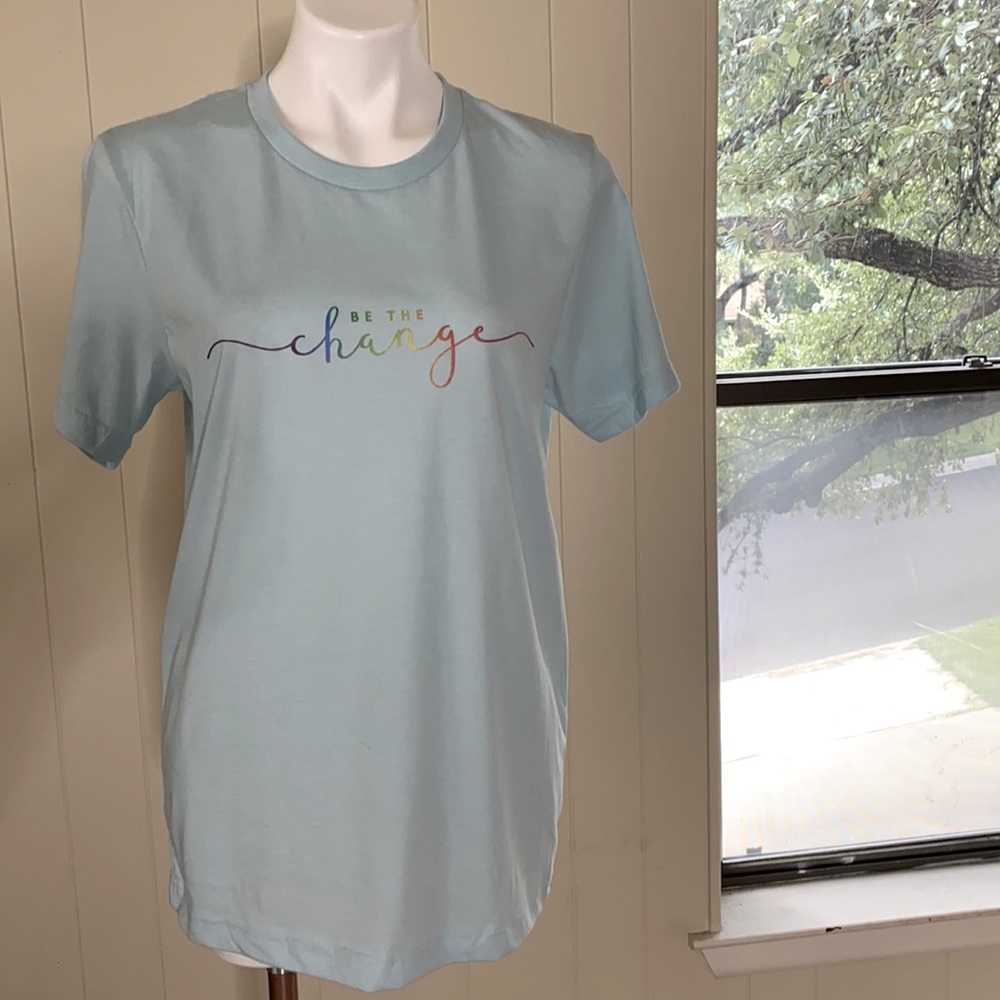 Be the change Bella canvas shirt sleeve tshirt